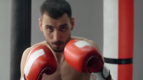 sesión de entrenamiento de boxeo