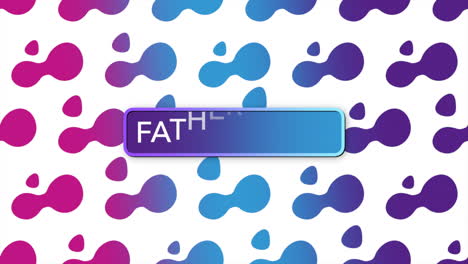 father day with memphis gradient purple circles pattern