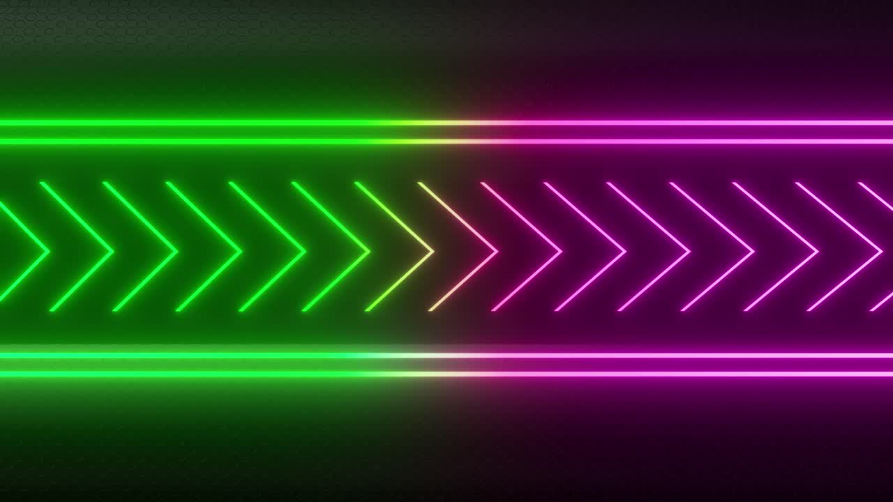 Fundo com Setas de Neon