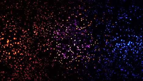 explosión de partículas abstractas de colores