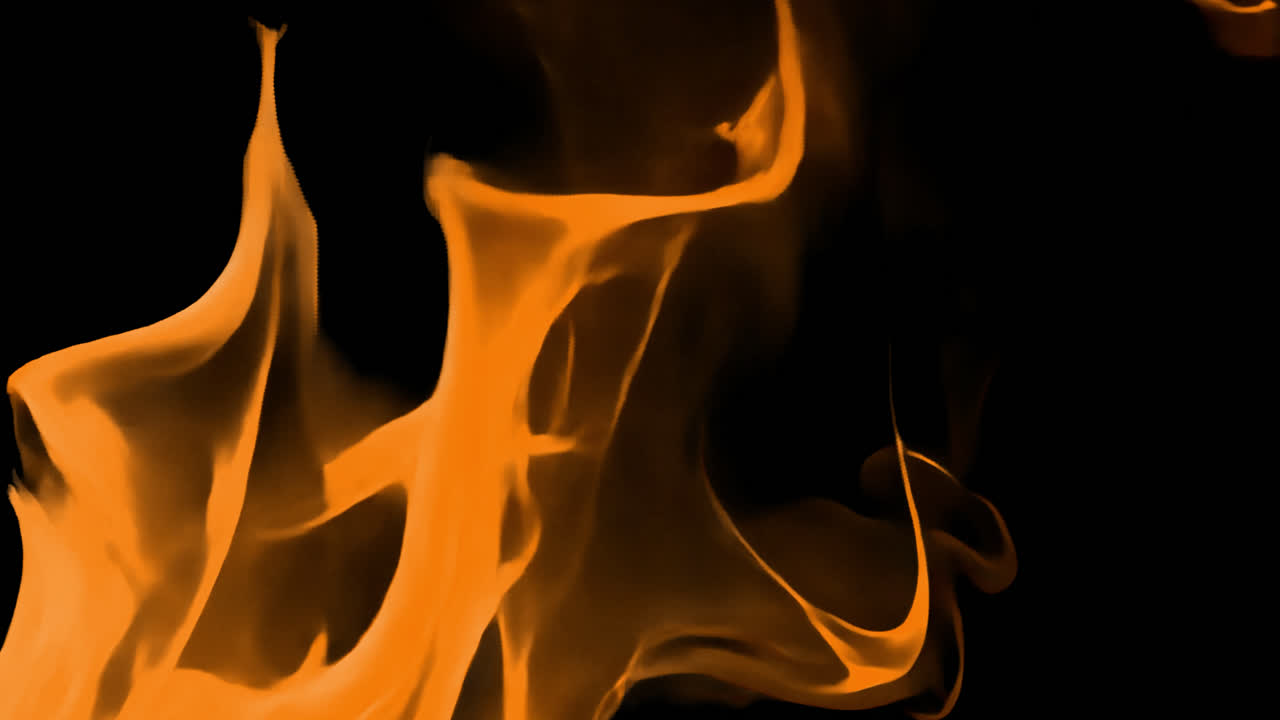 Fire border animated overlay, transparent 4K video, alpha channel, ProRes 4444