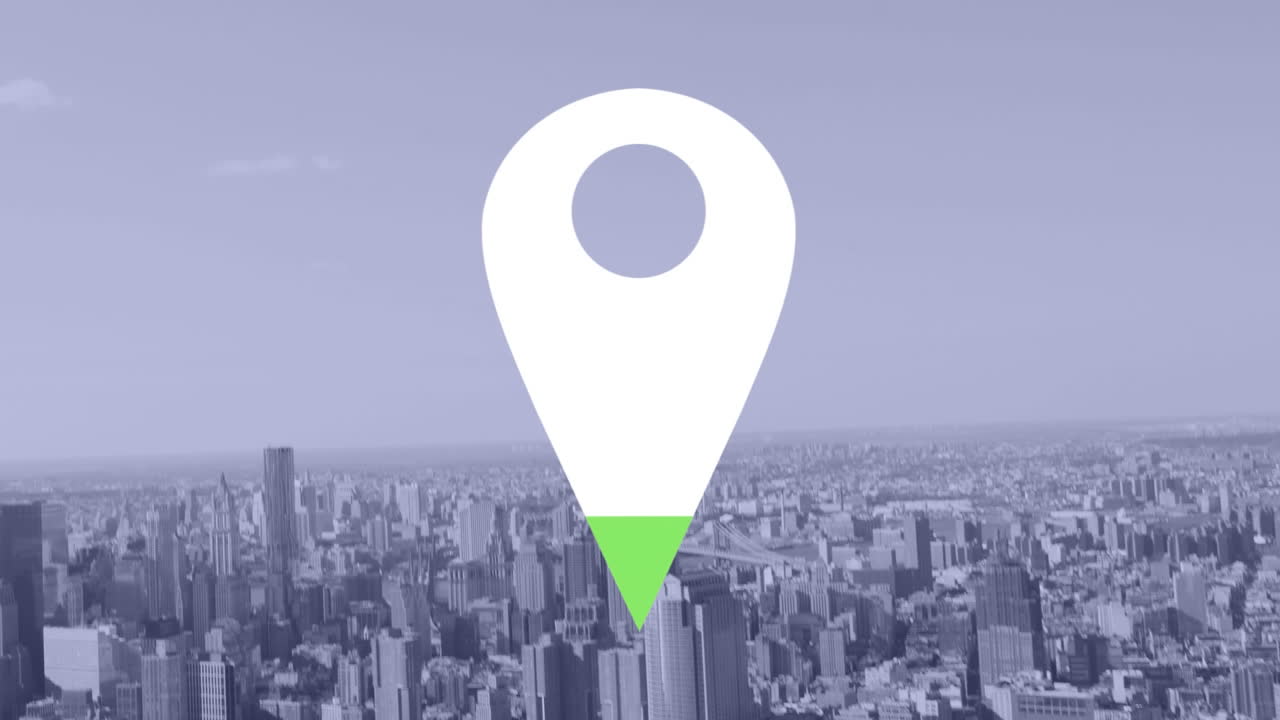 ubicación pin sobre el paisaje