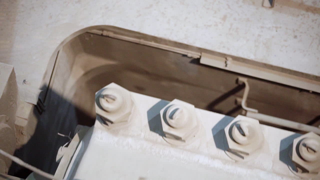 fotografía de cerca de las máquinas industriales