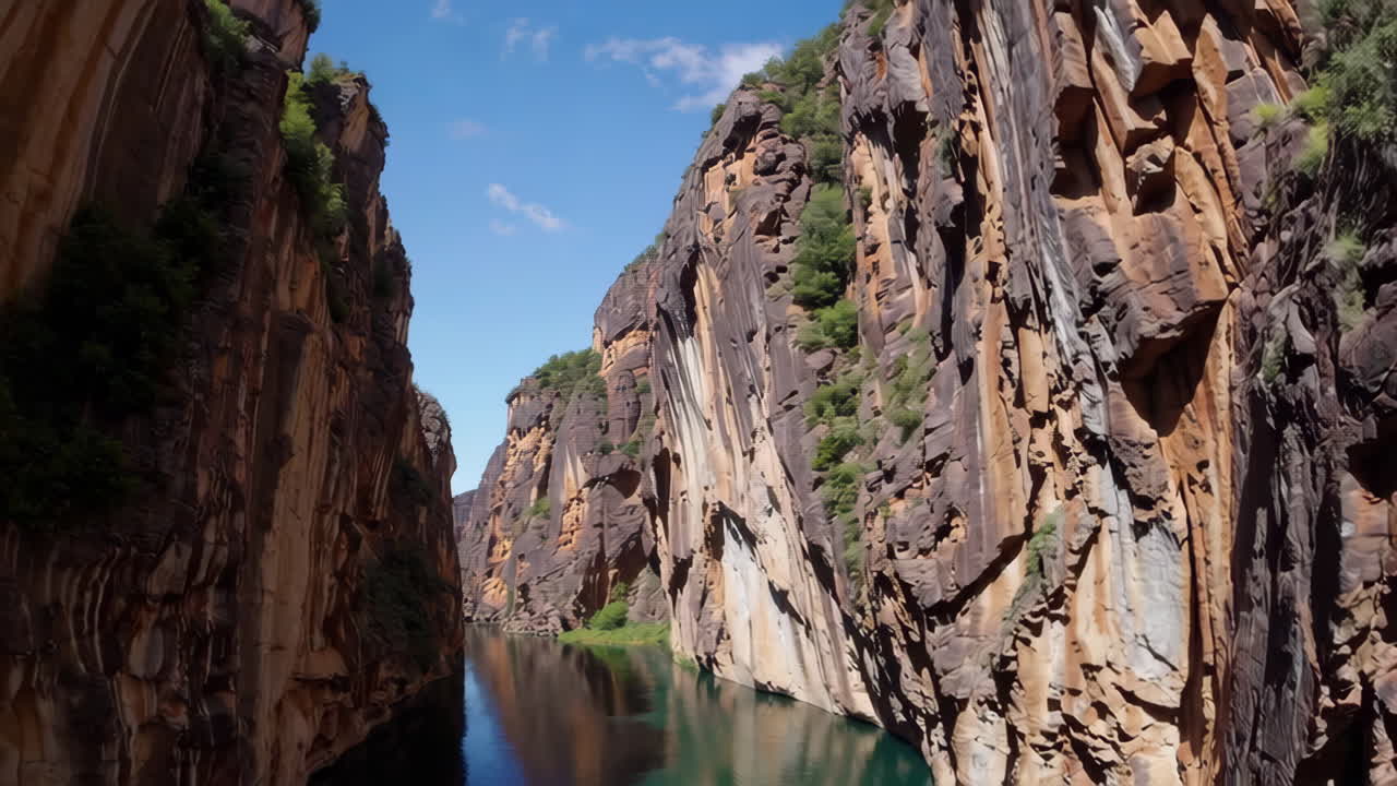 놀라운 캐니언 강 풍경