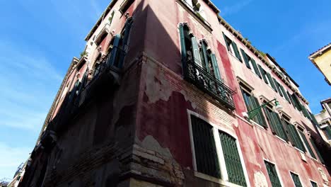 Dilapidated-Walls-Of-Old-Structures-In-Venice-City-During-Summer-In-Italy