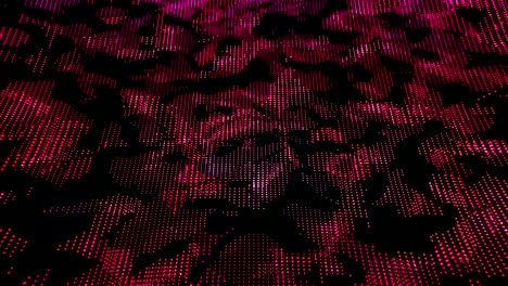 círculo de fondo de movimiento de puntos digitales, estilo tecnológico moderno rosa