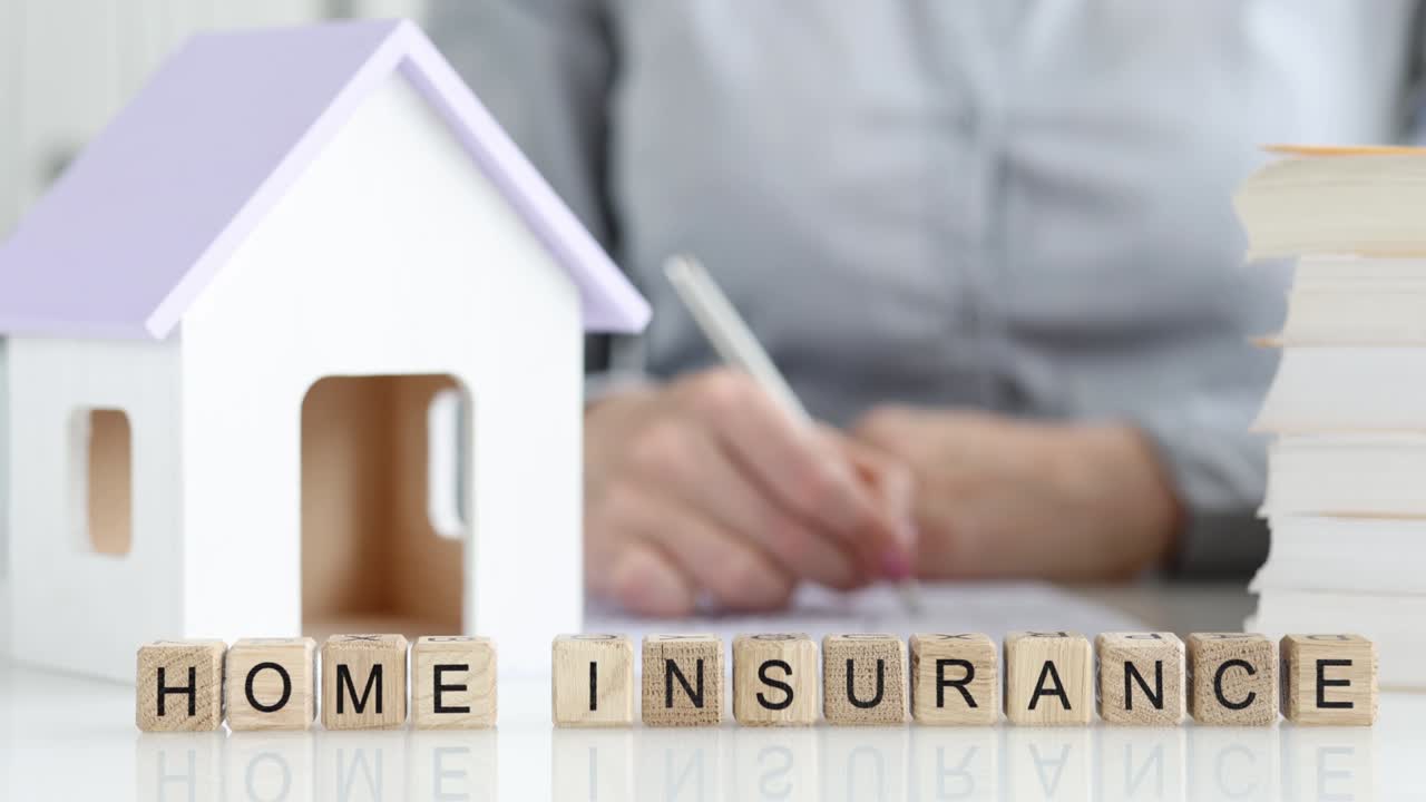 Client fills out contract for insurance and home protection