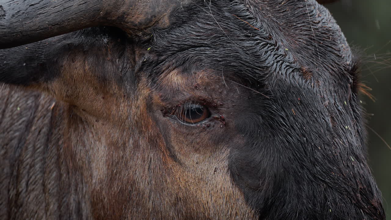 Close-up of a Wildebeest's Head