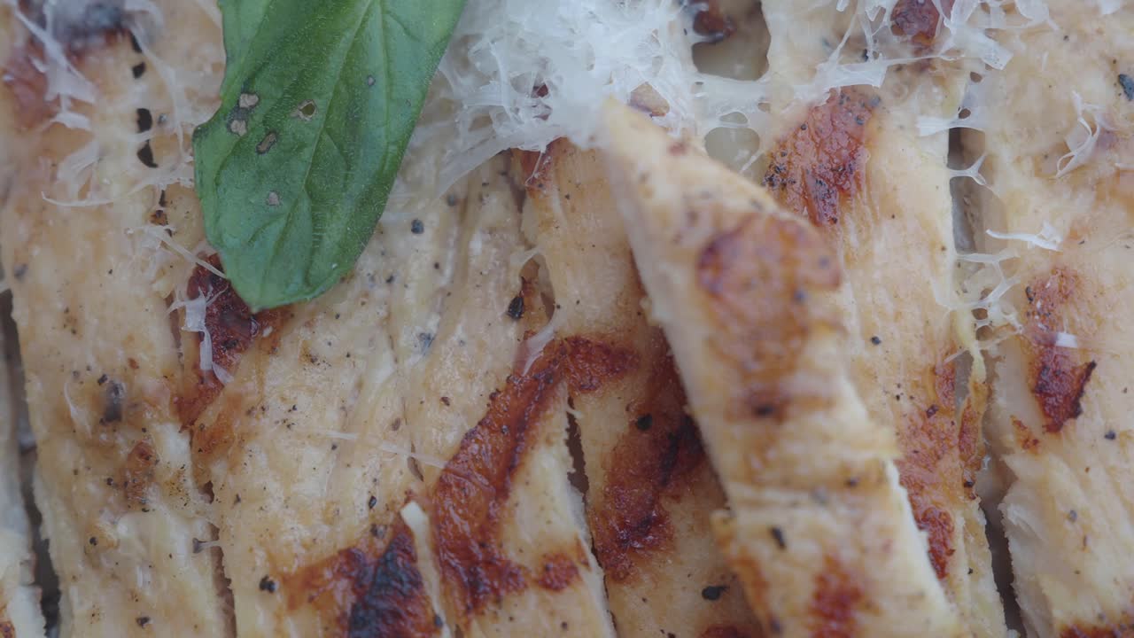 Grilled Chicken with Parmesan and Basil