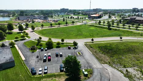 Downtown-green-spaces-in-Muskegon,-MI