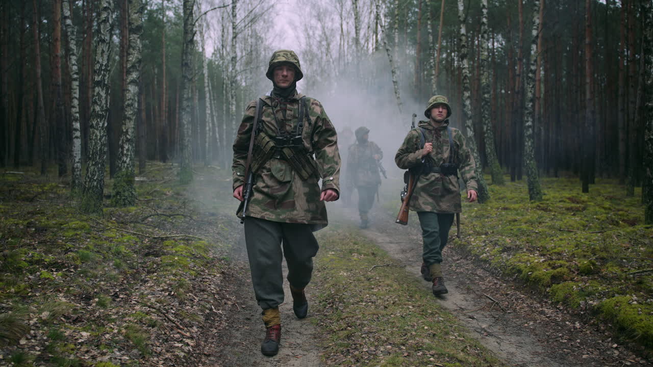 WWII German Soldiers in the Forest