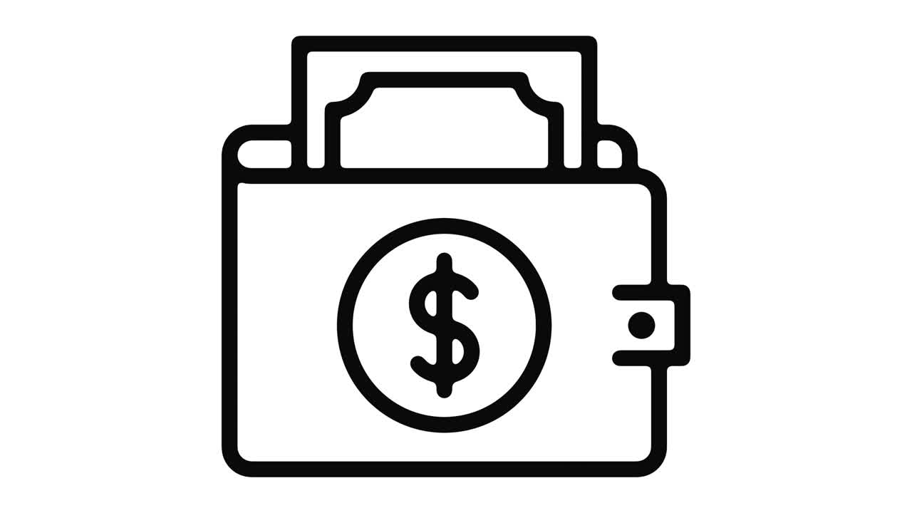 Wallet Line Motion Graphic