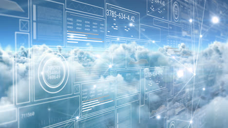 Animación-Del-Procesamiento-De-Datos-Sobre-Las-Nubes