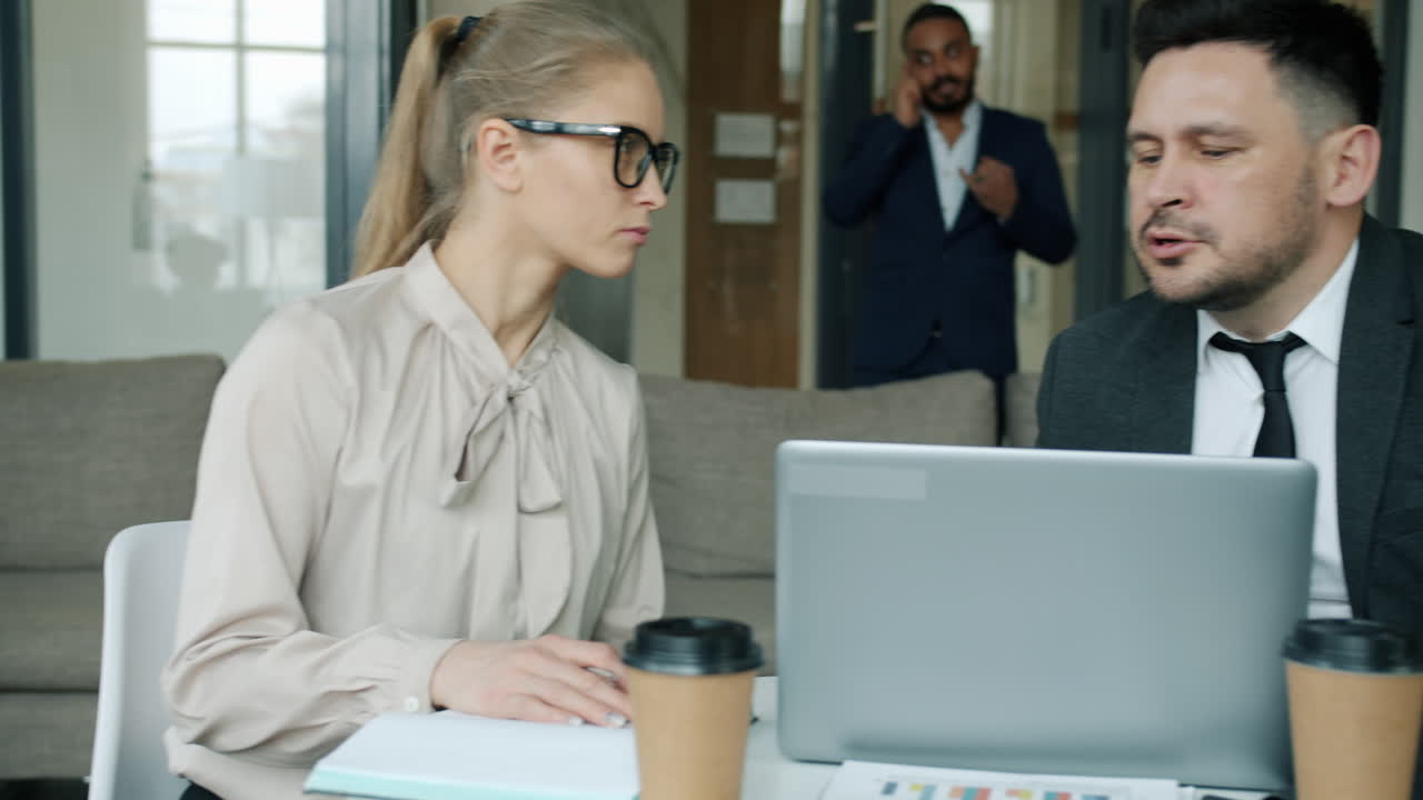 Business Meeting and Working From Home