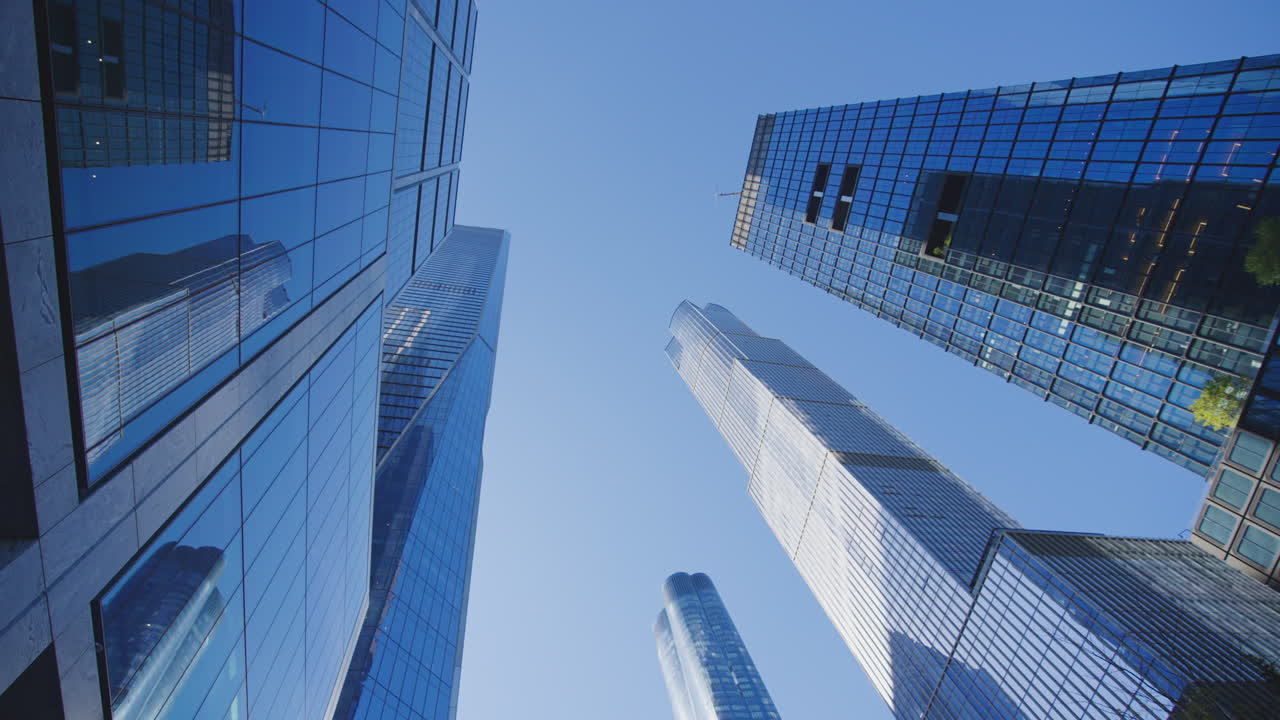Modern Skyscrapers in a City