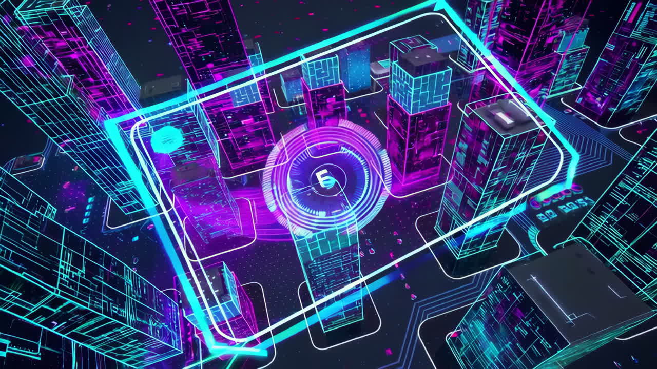 Digital Cityscape with NET Overlay