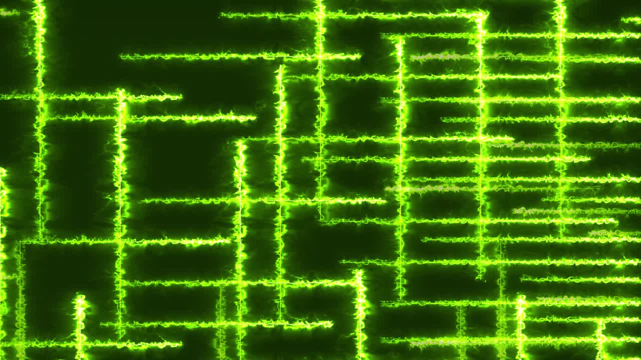 líneas verdes brillantes en movimiento. rayas de luz en movimiento de fondo papel tapiz colorido moderno. telón de fondo abstracto futurista. animación de video de movimiento 4k con canal alfa mate