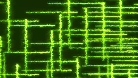 líneas verdes brillantes en movimiento. rayas de luz en movimiento de fondo papel tapiz colorido moderno. telón de fondo abstracto futurista. animación de video de movimiento 4k con canal alfa mate