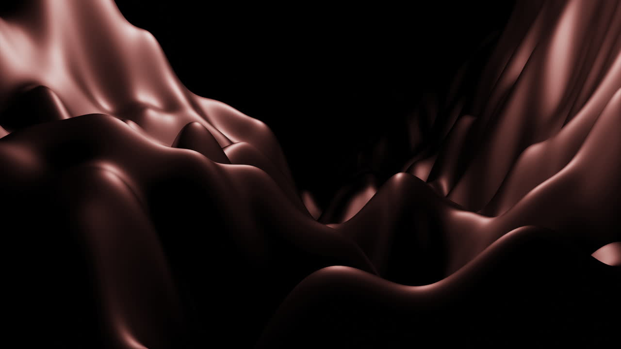 formas 3d abstractas de color rojo oscuro