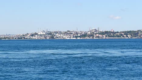 istanbul cityscape view from the bosphorus