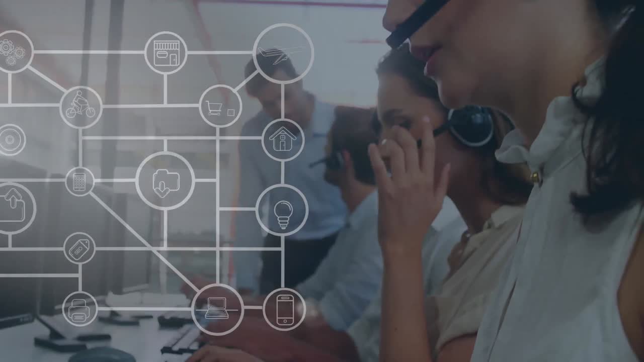 Network of data and connections