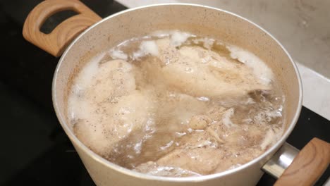 boiling chicken breast