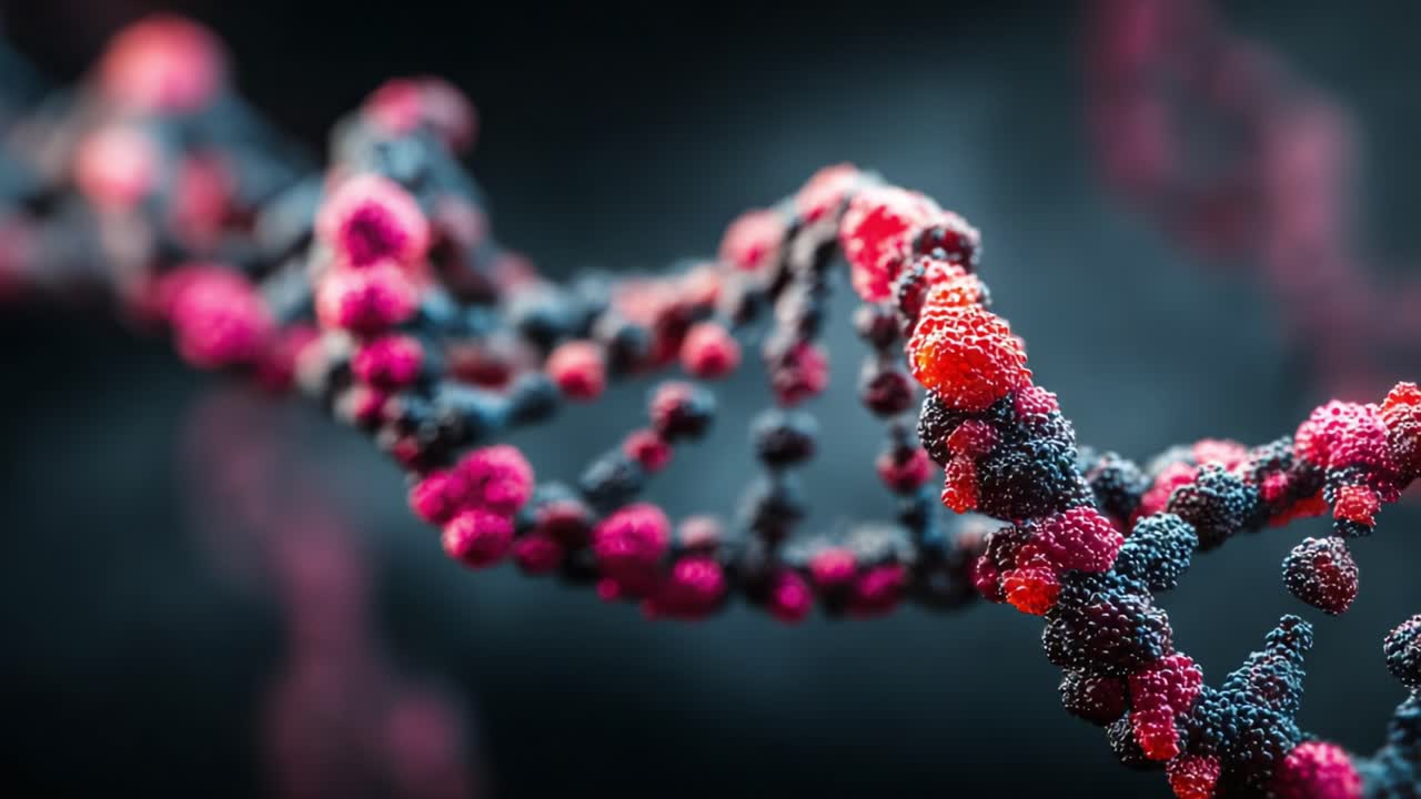 Exploring the Intricacies of DNA: A Beautiful Journey Through the Colorful Structure and Patterns of Genetic Material Captured in Stunning Detail