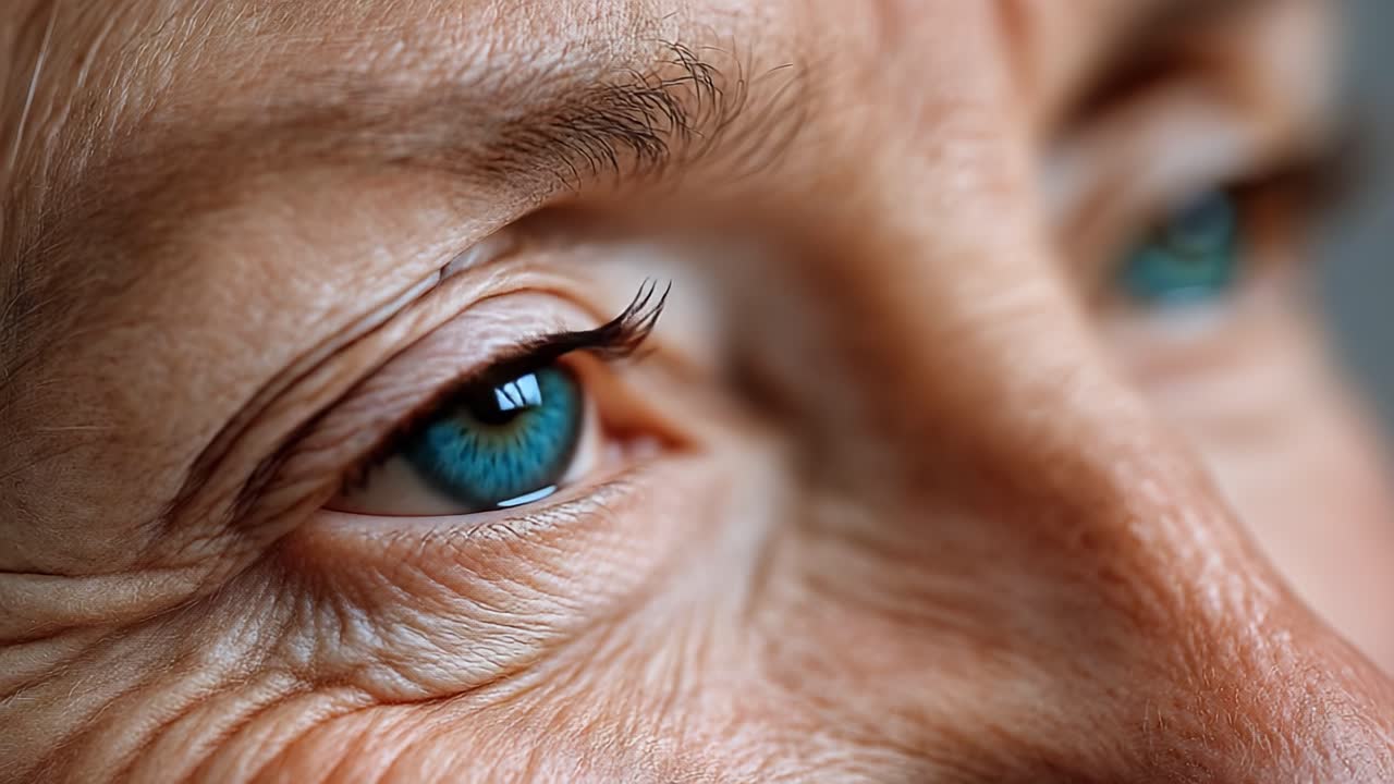 A Fascinating Transition: The Close-Up Journey of an Eye from Closed to Open, Capturing the Depth and Emotion in Each Glance