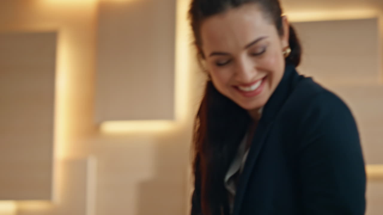 Resting man drinking coffee at evening office closeup. Partners talking flirting