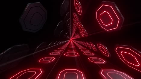 abstracto túnel octogonal futurista