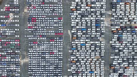 stored cars at a port kembla facility ready for delivery throughout australia