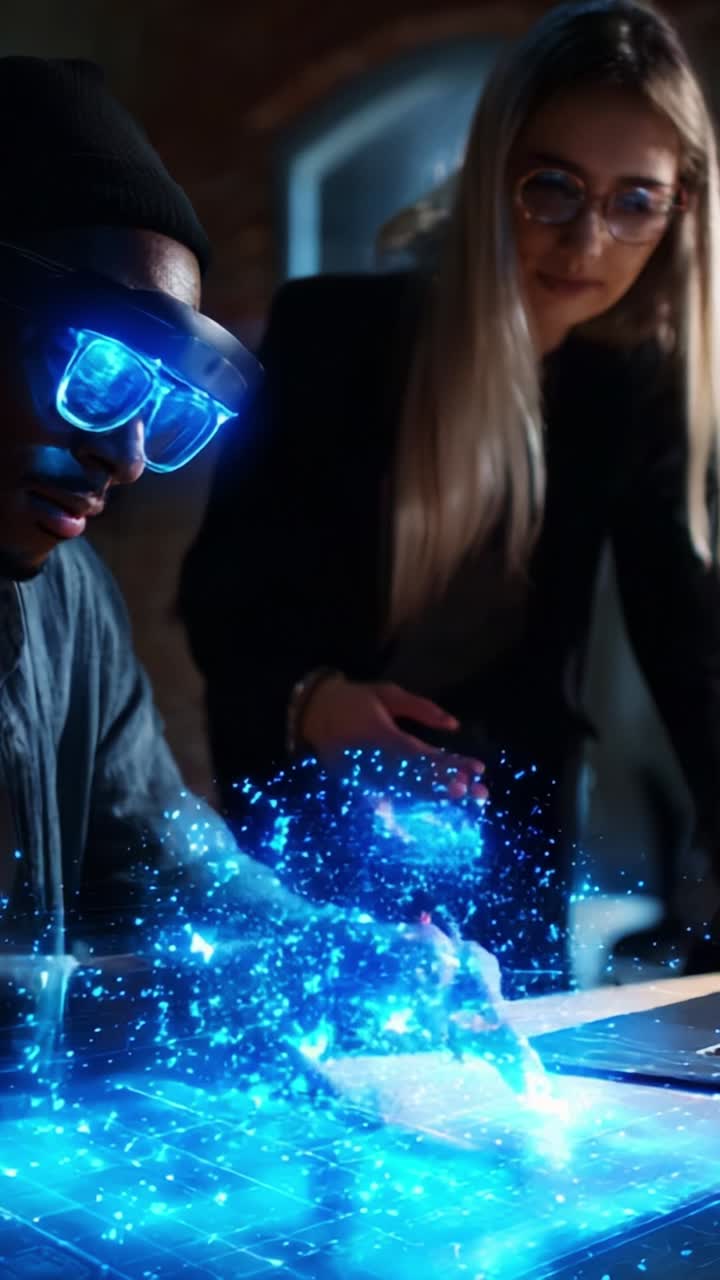 Engaging in Futuristic Technology: A Creative Exploration with Virtual Interfaces and Digital Innovations in a Collaborative Environment