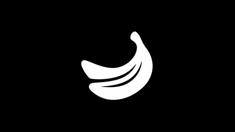 banana glith icon vintage twitched bad signal animation.