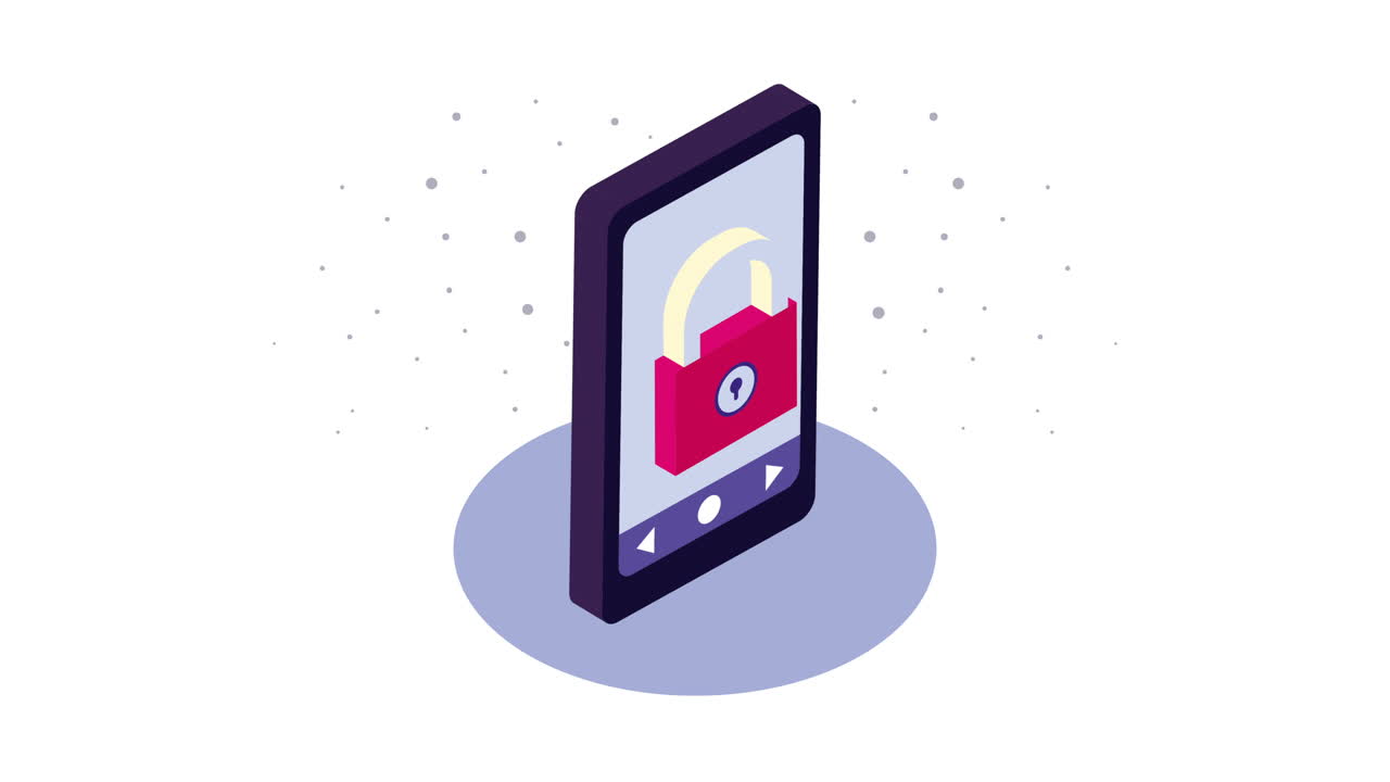 Mobile Phone Security Illustration