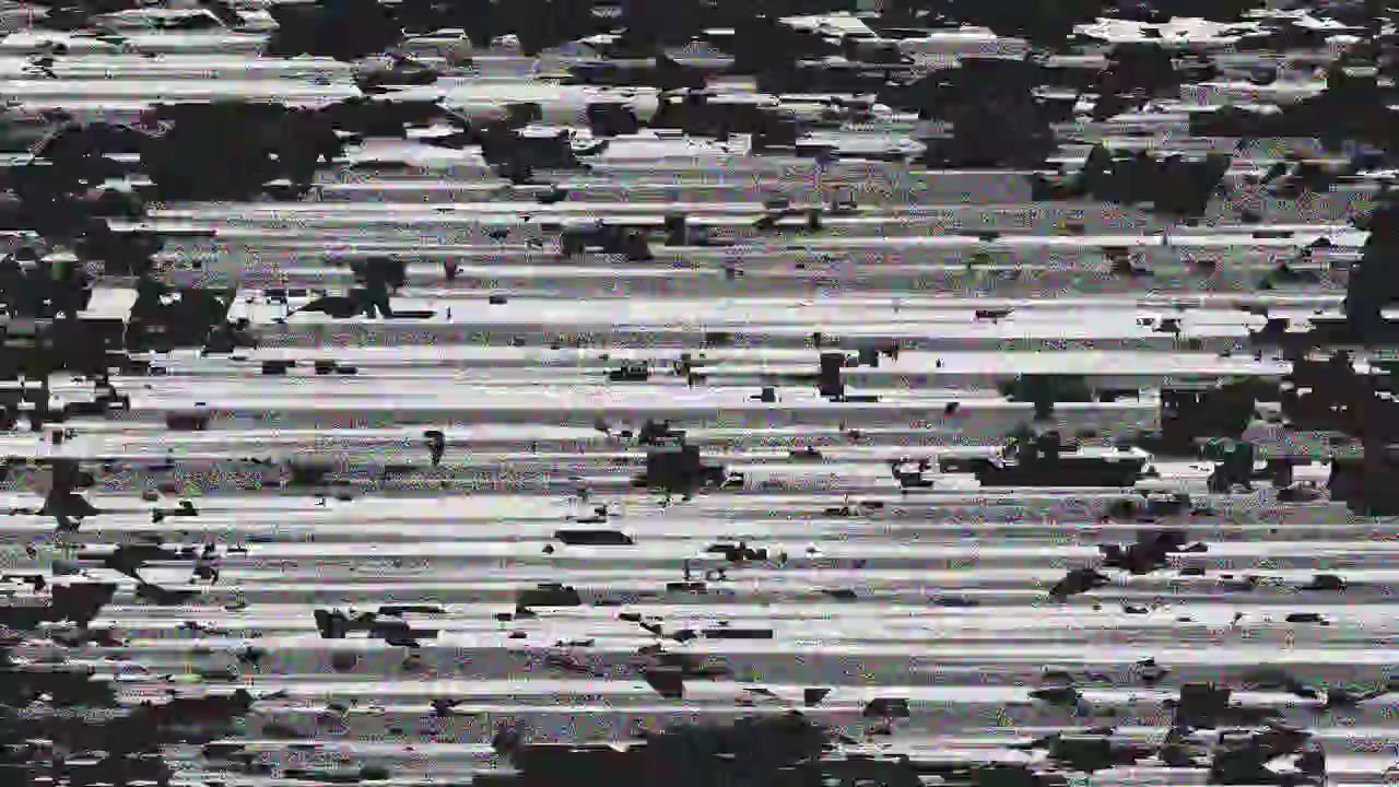 Forvrænget CCTV statisk baggrundsglitch