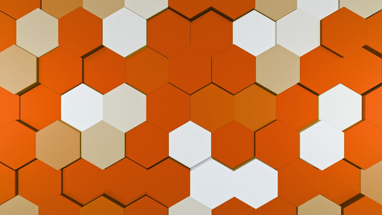 el patrón hexagonal salta, el fondo 4k, el video de bucle de animación cg,