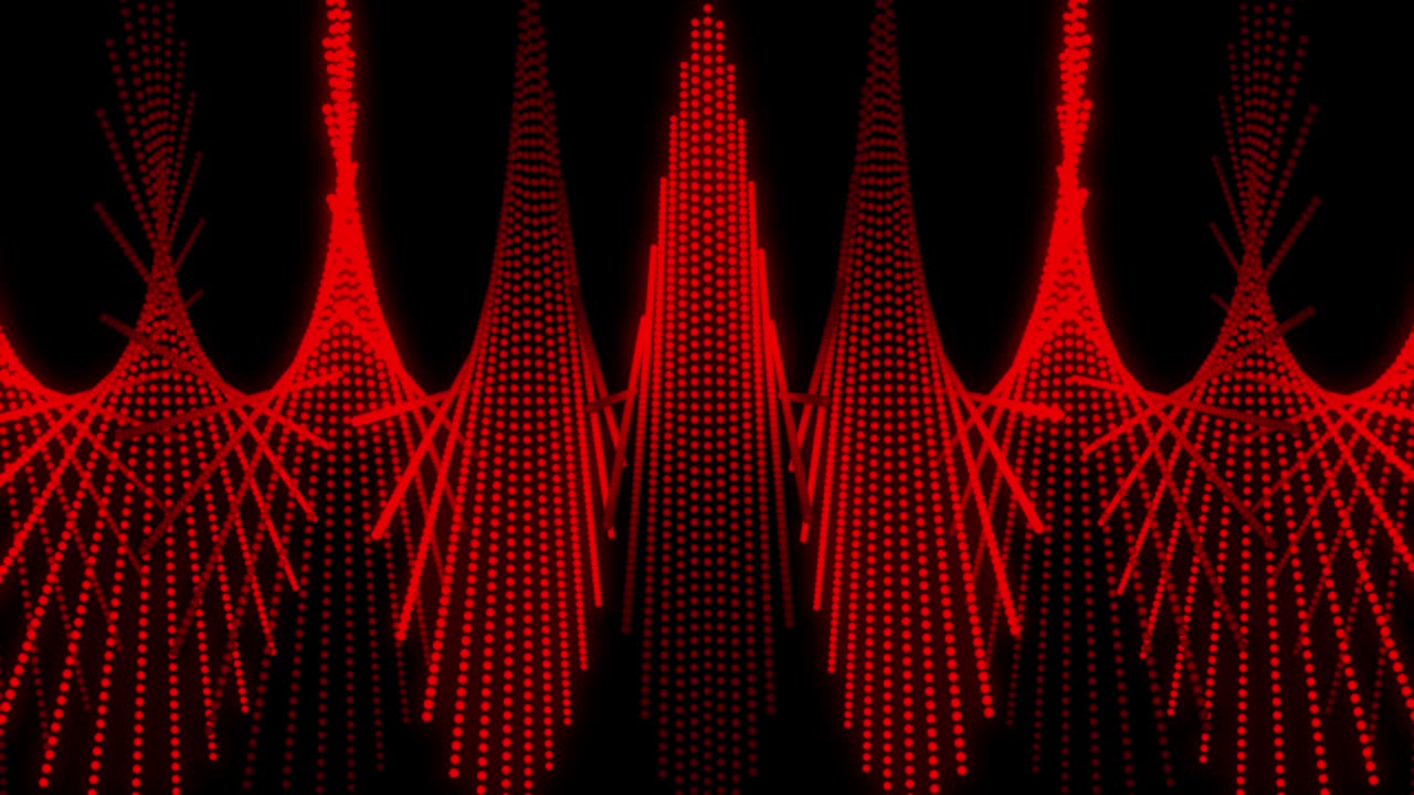 patrón de forma de punto rojo animación gráficos de movimiento