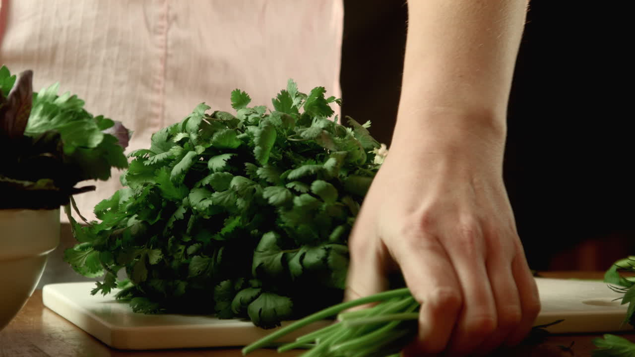 Chopping Fresh Herbs