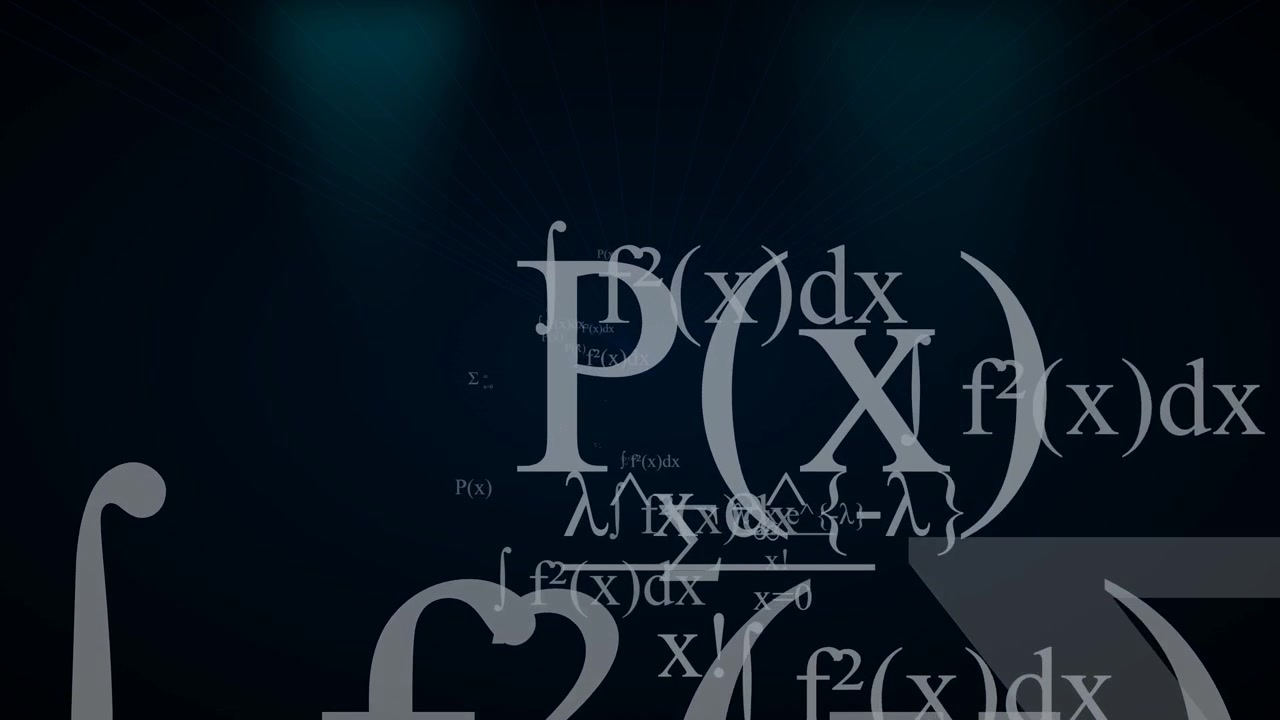 Rumus dan Persamaan Matematika Mengambang di Latar Belakang Gelap