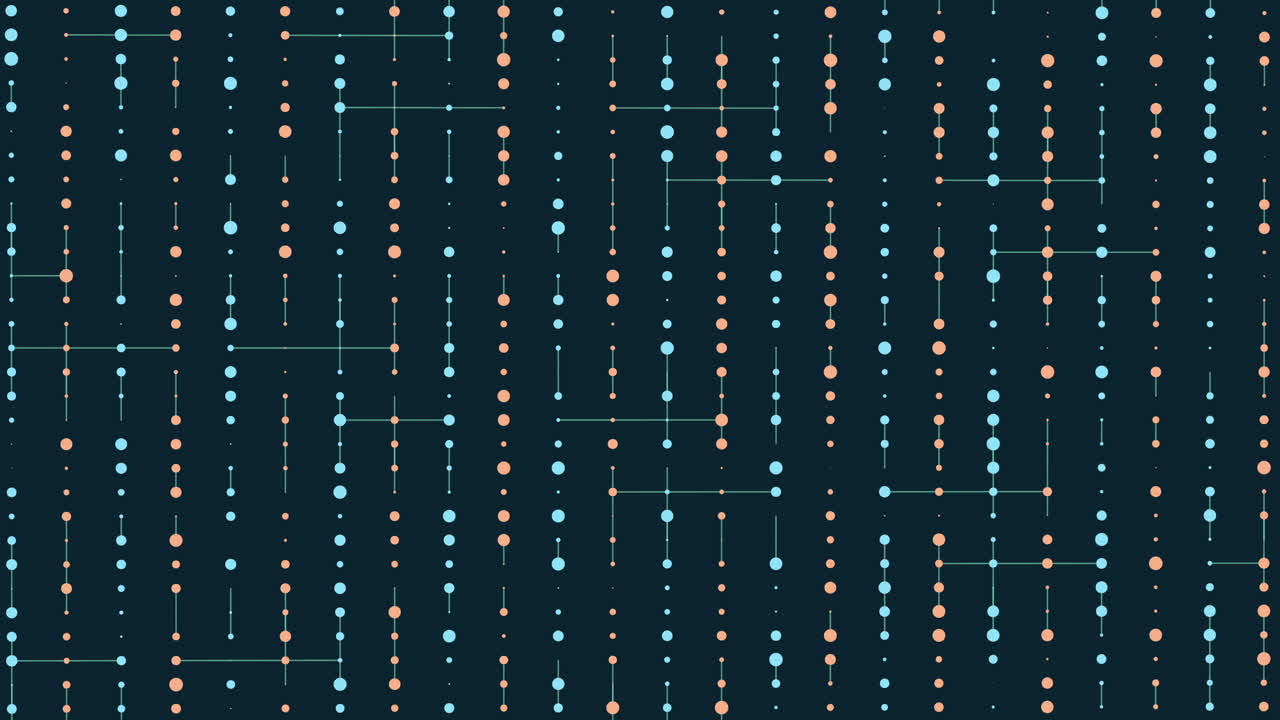 어두운 파란색 배경에 생동감 넘치는 격자 패턴