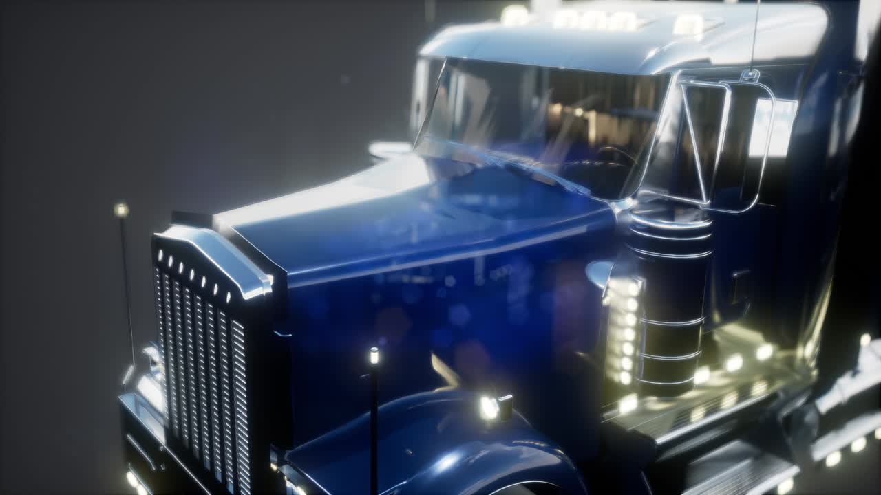 яркая американская грузовая дорожка в студии