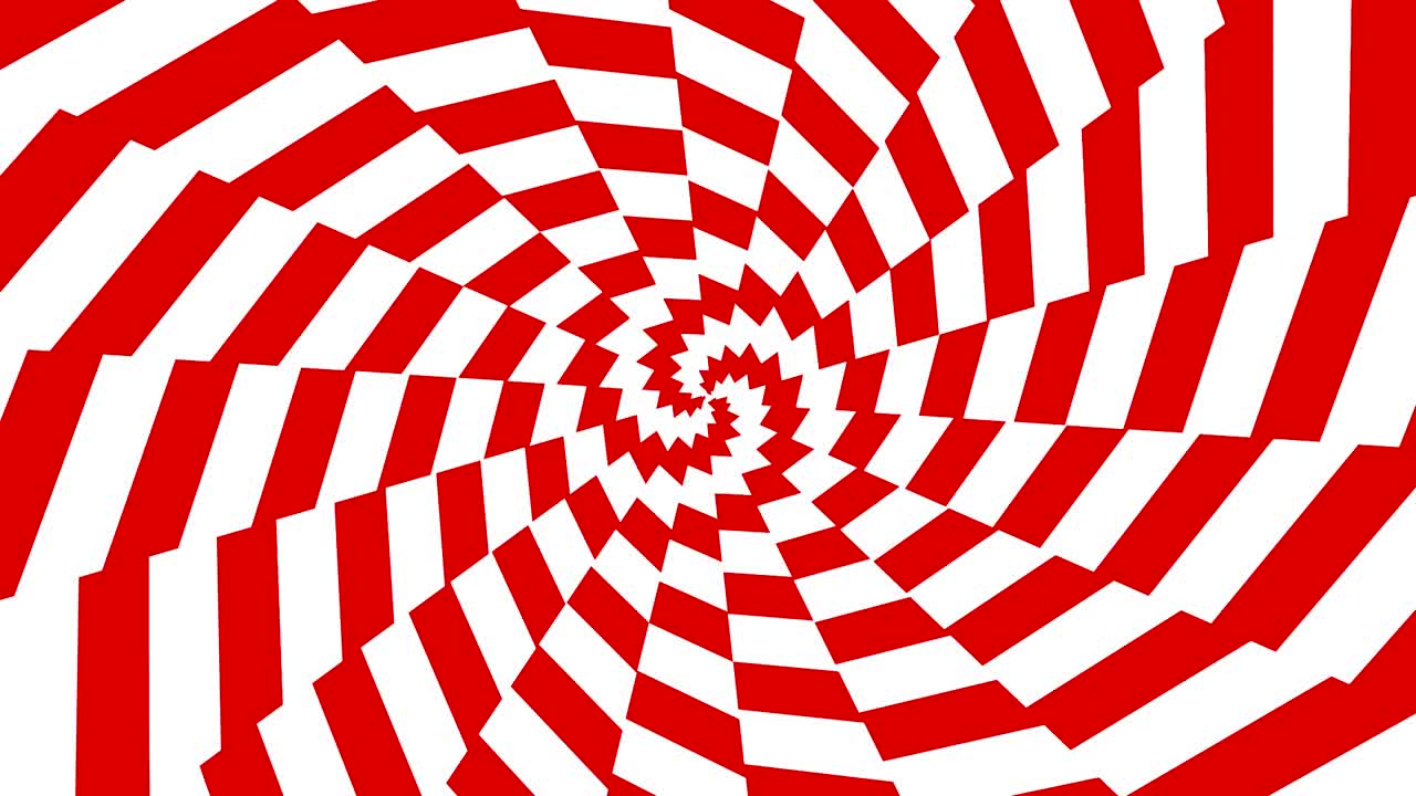 은색과 색으로 추상적인 최면 운동