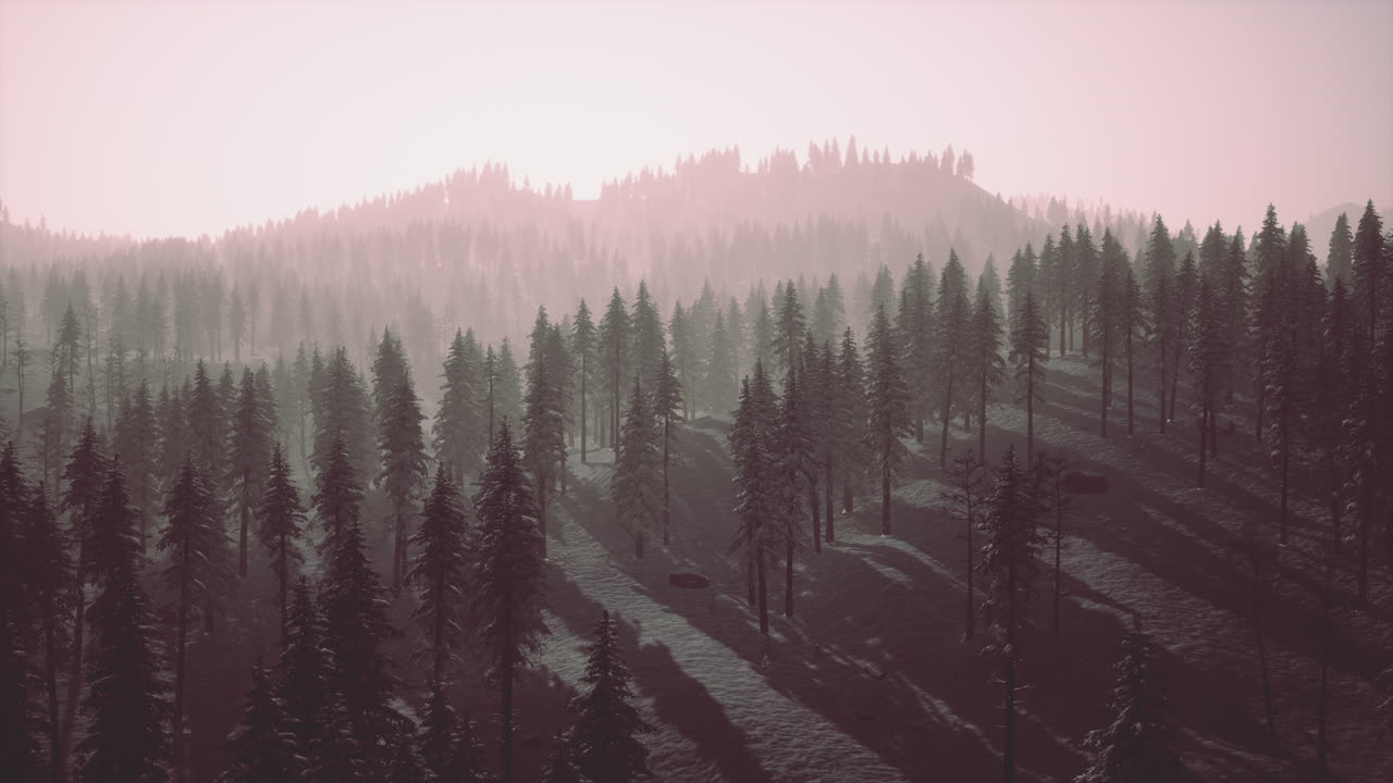 세미닉 산의 겨울 풍경