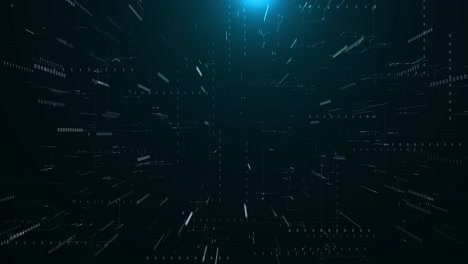 3d animation of global neural networks data processing binary coding network connection business