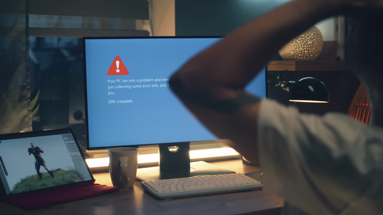 Frustrated User Facing PC Error