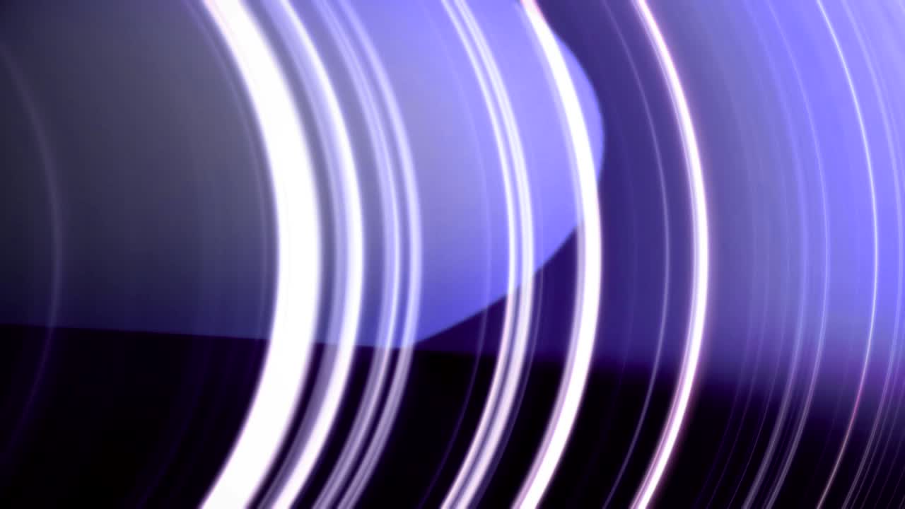 Abstract animation of white lines moving in circles on a purple background. Circles animation