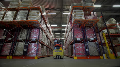 warehouse operations with forklift