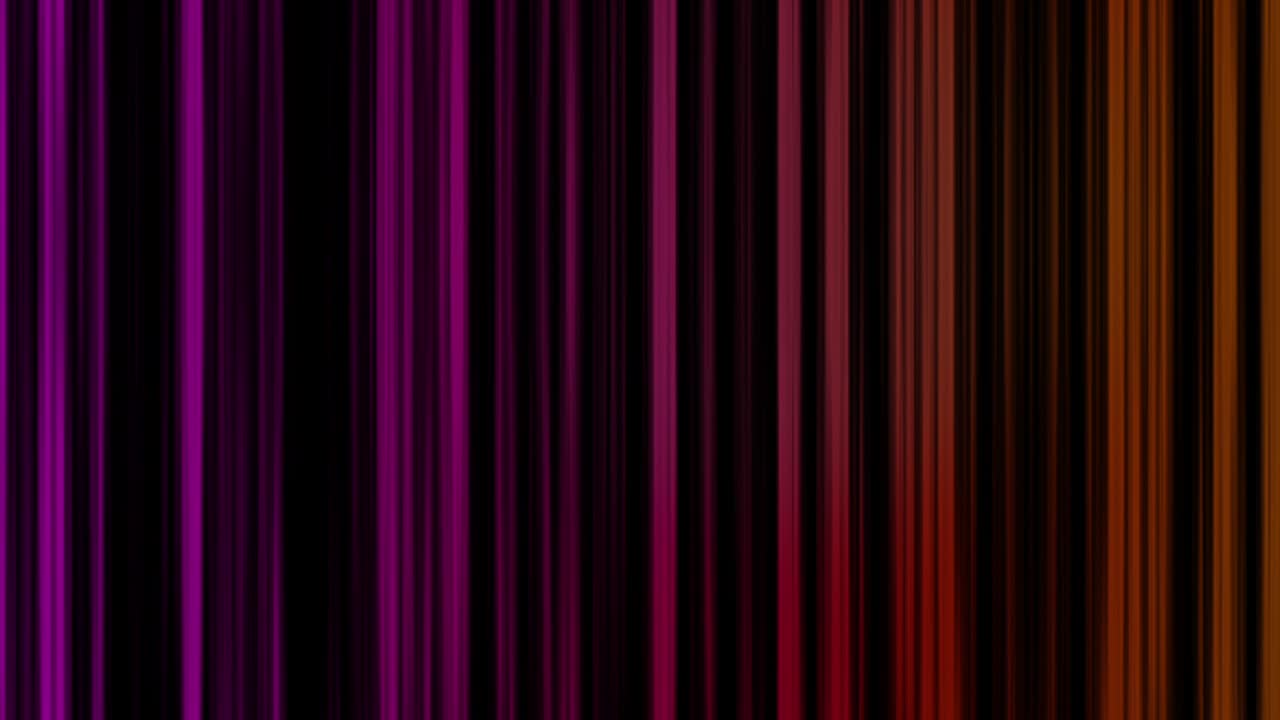 movimiento rápido de líneas brillantes de neón multicolores que caen sobre el fondo negro. animación. bucle sin costuras animación de fondo abstracto