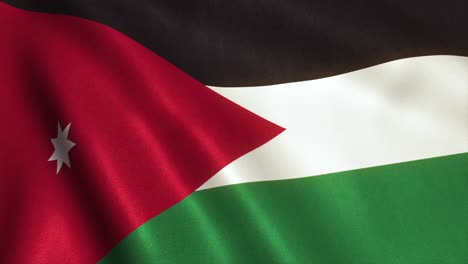 el video de la bandera de jordania - 4k