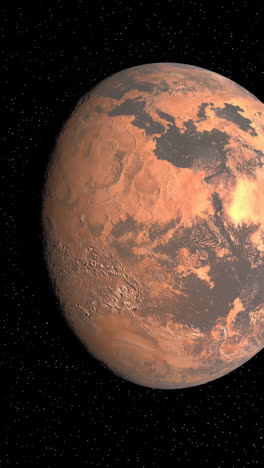 un planeta en el espacio con estrellas